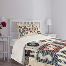 Patchwork Style Bedspread Set