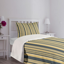 Retro Vertical Lines Bedspread Set