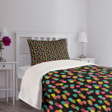 Abstract Raindrops Art Bedspread Set