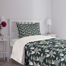 Retro Peonies Bedspread Set