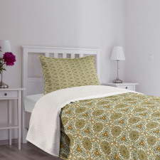 Folkloric Birds and Mandala Bedspread Set