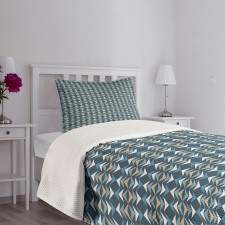 Angled Lines Design Bedspread Set