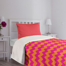 Zigzag Chevron Line Bedspread Set