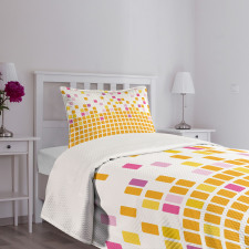 Simple Mosaic Bedspread Set