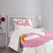 Exotic Flamingo Bedspread Set