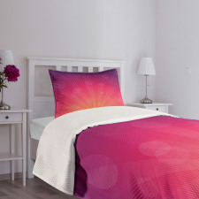 Ombre Circles Bedspread Set