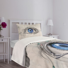 Futuristic Mechanic Sight Bedspread Set