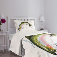 Salmon Photorealistic Art Bedspread Set