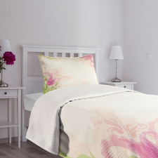Pastel Tulips Bedspread Set