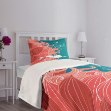 Arctic Whale and Bird Bedspread Set