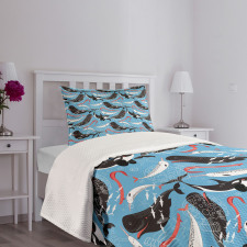 Arctic Ocean Fauna Bedspread Set