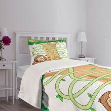 Curious Monkey Bedspread Set