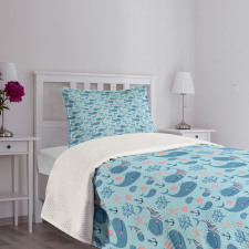 Happy Underwater Life Bedspread Set