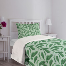 Cartoon Leafage Bedspread Set