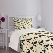 Dog Cat Pet Love Bedspread Set