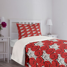 Roses Contours Bedspread Set