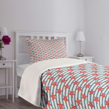Seastars with Stripes Bedspread Set