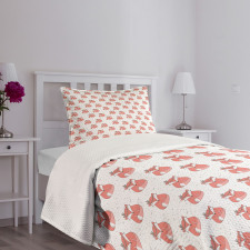 Abstract Dotted Background Bedspread Set