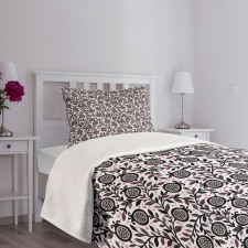 Pomegranate Floral Bedspread Set