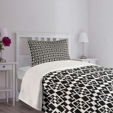 Triangle Shapes Geometric Bedspread Set