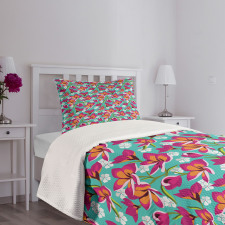 Botanic Spring Pattern Bedspread Set