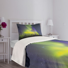 Aurora Borealis Forest Bedspread Set