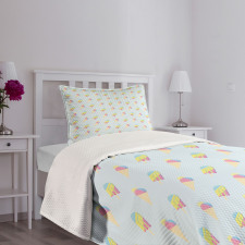 Pastel Hipster Summer Bedspread Set