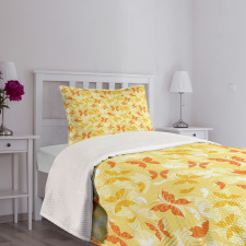 Swirled Butterfly Bedspread Set