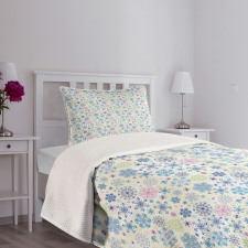 Colorful Winter Leaf Bedspread Set