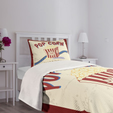 Pop Corn Tickets Bedspread Set