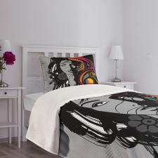 Woman Portrait Glamor Art Bedspread Set