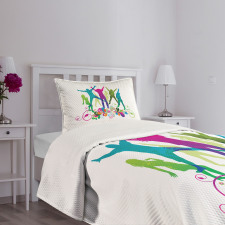 Teen Dance Floral Vivid Bedspread Set