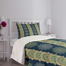 Bohemian Moroccan Motifs Bedspread Set