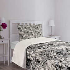 Frangipani Mimosa Lotus Bedspread Set