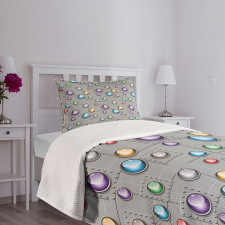 Industrial Vivid Spots Bedspread Set