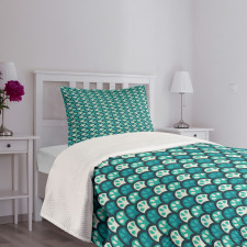 Citrus Fruit Tropical Bedspread Set