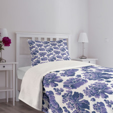Watercolor Chinese Art Bedspread Set