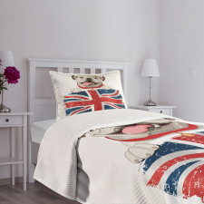 British Dog Bedspread Set