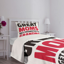 Positive Slogan Bedspread Set