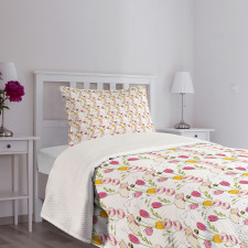 Tulips and Poppies Bedspread Set