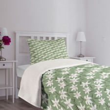 Lilly Bouquet Design Bedspread Set