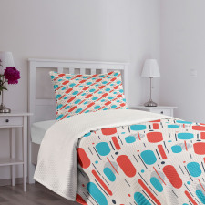 Lines and Stripes Bedspread Set