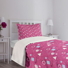 Memphis Style Design Bedspread Set