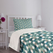 Circular Weave Design Bedspread Set