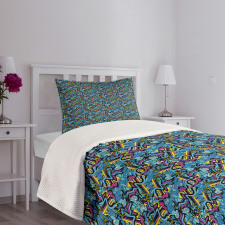 Graffiti Teen Love Bedspread Set