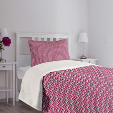 Zig Zag Ikat Style Bedspread Set