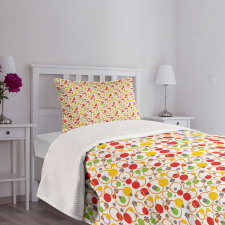 Circles Dots Design Bedspread Set