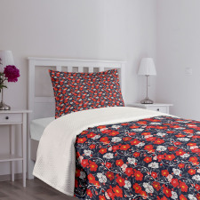 Colorful Style Petals Bedspread Set