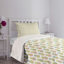 Pastel Tropical Fruit Bedspread Set