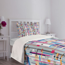 Colorful Modern Art Bedspread Set